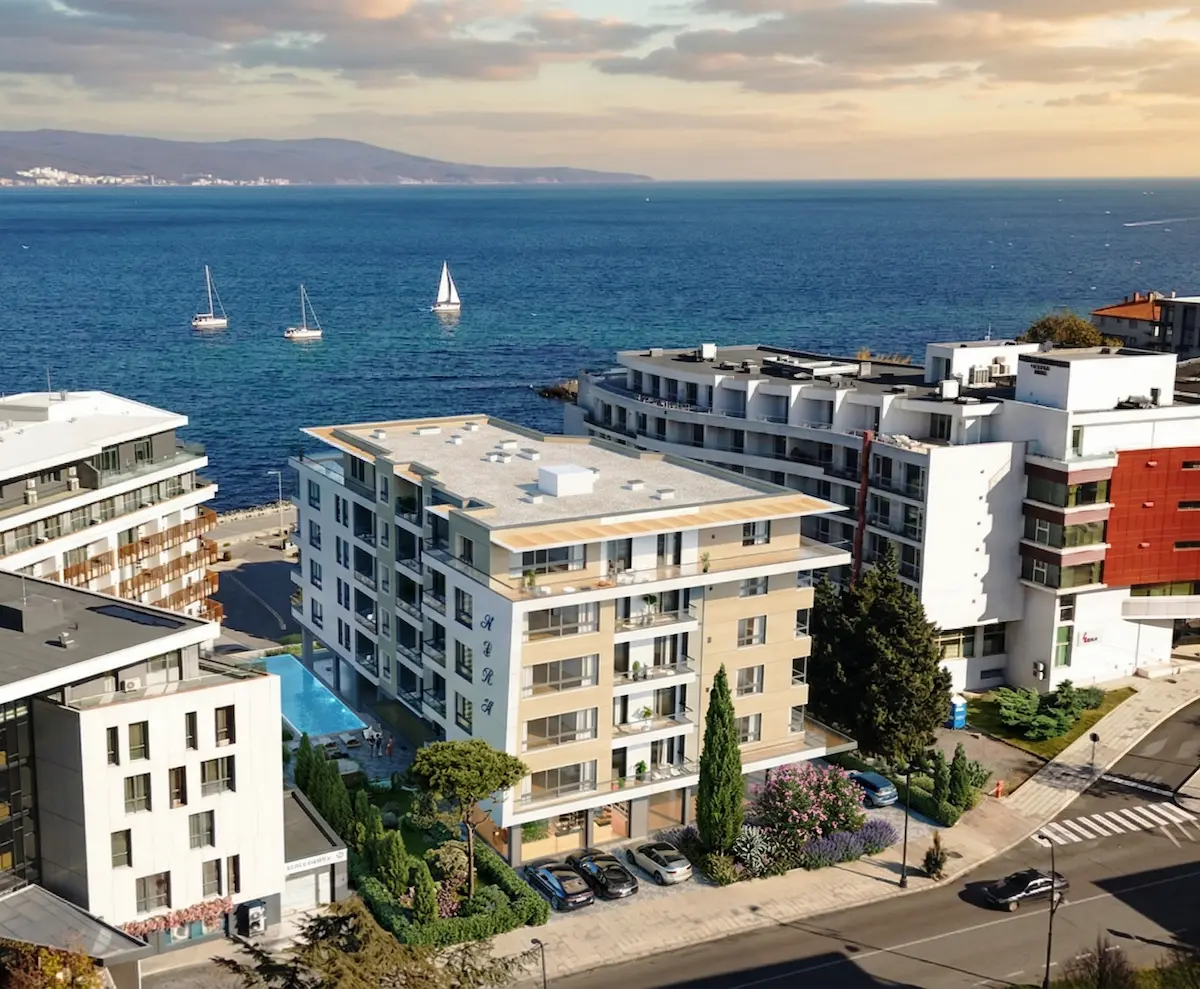 AURA Nessebar παραθαλάσσιο κτίριο 1ης γραμμής Μαύρη Θάλασσα Βουλγαρία