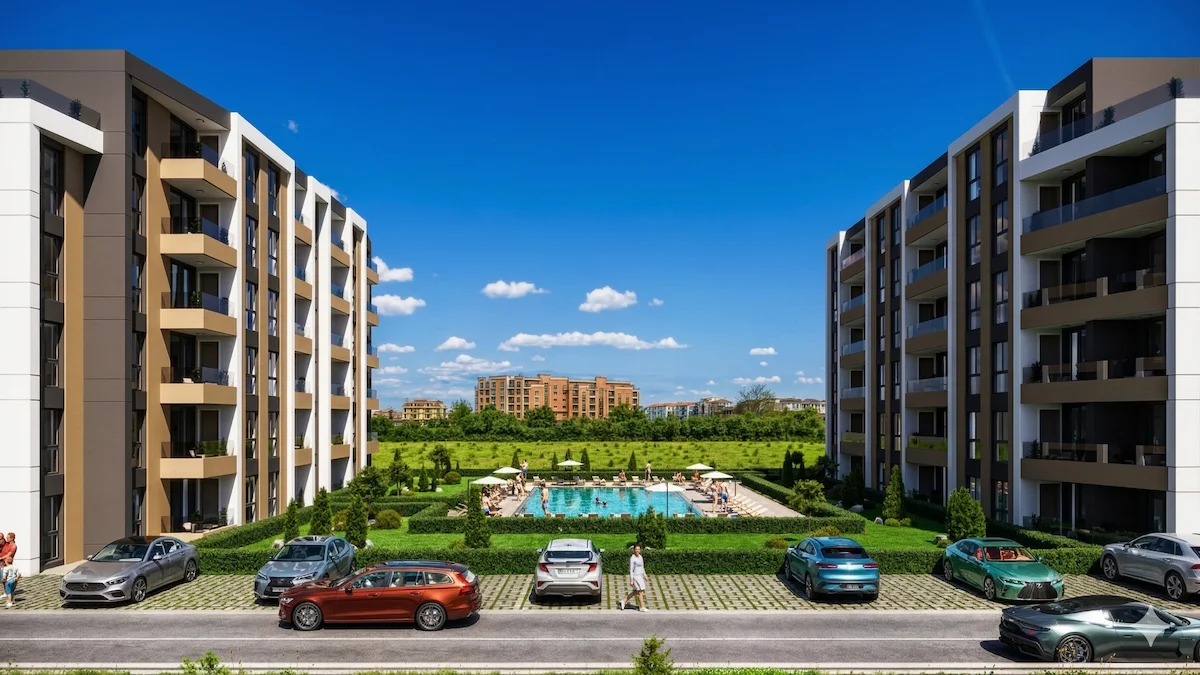 AURA Residence Ravda gated complex πισίνα 200τμ παραθαλάσσια Βουλγαρία